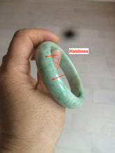 Load image into Gallery viewer, 51.5mm certificated Type A 100% Natural sunny green Jadeite Jade bangle AY33-0435
