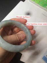 Load image into Gallery viewer, 57mm Certified Type A 100% Natural green/blue chubby  jadeite Jade bangle BH11-4406
