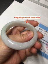 Load image into Gallery viewer, 50mm certified 100% natural Type A icy watery sunny green white red oval jadeite jade bangle BP48-9354
