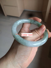 Load image into Gallery viewer, 59.4mm Certified Type A 100% Natural green round cut Jadeite Jade bangle AZ126-2806
