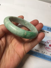 Load image into Gallery viewer, 51.5mm certified Type A 100% Natural sunny green purple oval Jadeite Jade bangle BS29-4436
