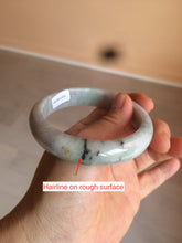 Load image into Gallery viewer, 58.5mm 100% natural type A certified light green/purple jadeite jade bangle Y140-0720
