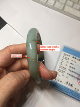 Load image into Gallery viewer, 61mm Certified 100% natural Type A dark green/sunny green/black/red/brown jadeite bangle PD82-9786
