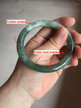 Load image into Gallery viewer, 56mm Certified Type A 100% Natural light green purple round cut Jadeite bangle PB172-4716
