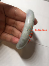 Load image into Gallery viewer, 54.6mm 100% natural sunny green/white/purple jadeite jade bangle BN43
