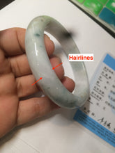 Load image into Gallery viewer, 59mm Certified Type A 100% Natural green/yellow/purple 59.1mm Certified Type A 100% Natural green/yellow/white Jadeite Jade bangle AY56-0463Fu Lu Shou) Jadeite Jade bangle AK52-1213
