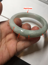 Load image into Gallery viewer, 56mm Certified Type A 100% Natural light green white jadeite Jade bangle GL48-12-4006
