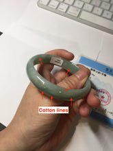 Load image into Gallery viewer, 58.4mm certificated Type A 100% Natural dark green Jadeite Jade bangle AJ75-8581
