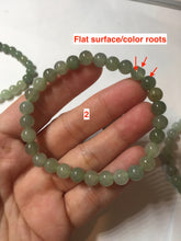 Load image into Gallery viewer, 6.7mm 100% natural type A icy watery jadeite jade beads bracelet group BP149
