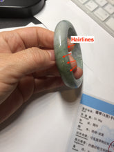 Load image into Gallery viewer, 53.5mm 100% natural certified green/white/light purple jadeite jade bangle AU44-0248
