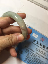 Load image into Gallery viewer, 53.8mm 100% natural Type A light green/red/yellow “Beauty’s Face Scarred” jadeite jade bangle PA39-5298
