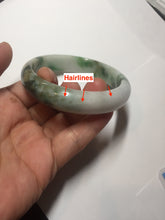 Load image into Gallery viewer, 57.7mm certified Type A 100% Natural sunny green yellow brown white Jadeite Jade bangle D136-1720
