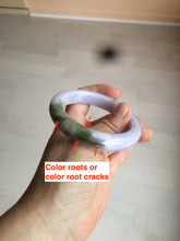 Load image into Gallery viewer, 51.4mm Certified 100% natural Type A green/brown/purple jadeite jade bangle AR86-5212
