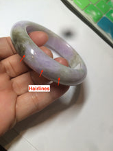 Load image into Gallery viewer, 54mm Certified 100% natural Type A green/brown/purple jadeite jade bangle AR84-5217
