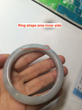 Load image into Gallery viewer, 56.4mm 100% natural Type A icy light green/purple jadeite jade bangle AX52-0307
