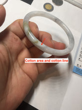 Load image into Gallery viewer, 58.5mm Certified Type A 100% Natural light green yellow purple white black (Wuji)slim round cut Jadeite bangle PB179-9117
