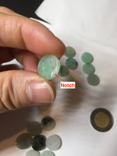 Load image into Gallery viewer, 7 or 8 pieces of type A 100% Natural sunny green purple pink white Jadeite Jade blouse buttons beads group AX157
