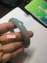 Load image into Gallery viewer, 56.8mm 100% natural Type A icy watery green  jadeite jade bangle AX51-7558

