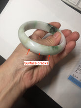 Load image into Gallery viewer, 60mm certified Type A 100% Natural sunny green yellow brown white Jadeite Jade bangle D137-1732
