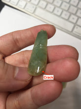 Load image into Gallery viewer, 100% Natural type A green/yellow Jadeite Jade bamboo pendant group F158
