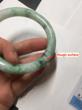 Load image into Gallery viewer, 卖了 56mm certified 100% natural type A sunny green round cut jadeite jade bangle AD116-6633
