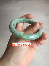 Load image into Gallery viewer, 55.5mm Certified 100% natural Type A sunny green brown jadeite jade bangle BQ18-5460
