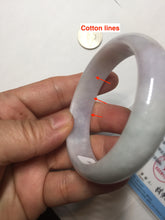 Load image into Gallery viewer, 51mm certified 100% natural Type A light green purple white jadeite jade bangle PB190-3883
