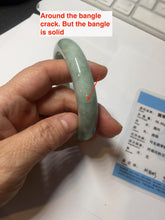 Load image into Gallery viewer, 57.3mm Certified Type A 100% Natural sunny green yellow Jadeite Jade bangle BS30-4414
