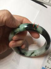 Load image into Gallery viewer, 60mm certificated Type A 100% Natural dark green/brown/black Jadeite Jade bangle BG239-3286
