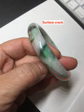 Load image into Gallery viewer, 59mm 100% natural Type A sunny green purple jadeite jade bangle BM74
