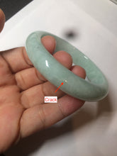 Load image into Gallery viewer, 56.6mm Certified Type A 100% Natural green Jadeite Jade bangle w94-2833
