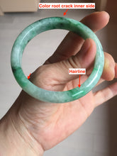 Load image into Gallery viewer, 58mm certified 100% natural Type A sunny green red jadeite jade bangle PB166-4659
