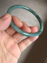 Load image into Gallery viewer, 59.2mm Certified Type A 100% Natural dark green/blue/gray/black slim round cut Guatemala Jadeite bangle GL36-18-3811
