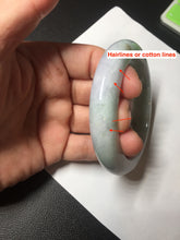 Load image into Gallery viewer, 55.9mm 100% natural Type A green/purple/yellow(FU LU SHOU) chubby jadeite jade bangle BK43-0751
