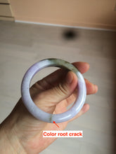 Load image into Gallery viewer, 51.4mm Certified 100% natural Type A green/brown/purple jadeite jade bangle AR86-5212
