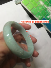 Load image into Gallery viewer, 55mm certified Type A 100% Natural apple green/purple Jadeite Jade bangle L145-2834
