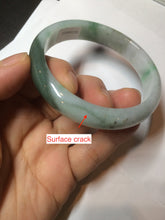 Load image into Gallery viewer, 56.5mm certificated Type A 100% Natural sunny green/dark green/white Jadeite Jade bangle Z132-2355
