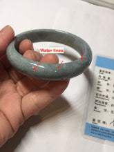 Load image into Gallery viewer, 56.5mm Certified Type A 100% Natural blue/gray/black/brown Guatemala Jadeite jade bangle PD163-6306
