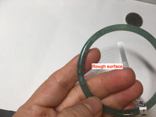 Load image into Gallery viewer, 57mm Certified Type A 100% Natural icy watery. light green/blue/brown slim round cut Guatemala Jadeite bangle PC47-8133
