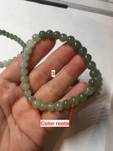 Load image into Gallery viewer, 6.7mm 100% natural type A icy watery jadeite jade beads bracelet group BP149
