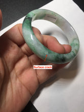 Load image into Gallery viewer, 51.5mm certified 100% natural Type A sunny green/purple/yellow(FU LU SHOU)  jadeite jade bangle BK45-5080
