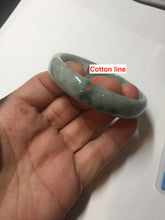 Load image into Gallery viewer, 53.7mm certified Type A 100% Natural green thin Jadeite Jade bangle D135-2831
