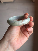 Load image into Gallery viewer, 53.8mm 100% natural Type A light green/red/yellow “Beauty’s Face Scarred” jadeite jade bangle PA39-5298
