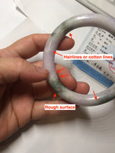 Load image into Gallery viewer, 58.8mm Certified Type A 100% Natural earthy brown green purple yellow jadeite Jade bangle  PB162-1102
