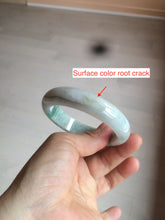 Load image into Gallery viewer, 56.4mm certificated Type A 100% Natural sunny green Jadeite Jade bangle Z129-2352
