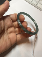 Load image into Gallery viewer, 55mm Certified Type A 100% Natural light green/blue slim round cut Guatemala Jadeite bangle PB31-5622
