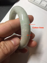 Load image into Gallery viewer, 56.8mm certified Type A 100% Natural sunny green light green Jadeite Jade bangle D140-4008
