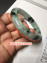 Load image into Gallery viewer, 56.5mm Certified Type A 100% Natural suny green dark green Jadeite Jade bangle BP33-8236
