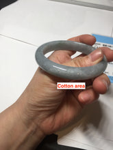 Load image into Gallery viewer, 56.6mm 100% natural Type A icy dark green/gray/black(WuJi) jadeite jade bangle AY92-1257
