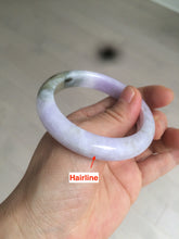 Load image into Gallery viewer, 51.4mm Certified 100% natural Type A green/brown/purple jadeite jade bangle AR86-5212
